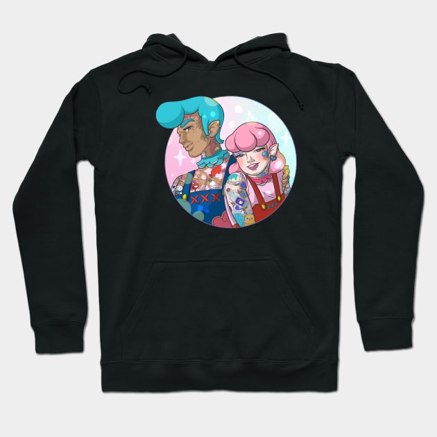 Tattooed Friends Hoodie by Maxx Slow